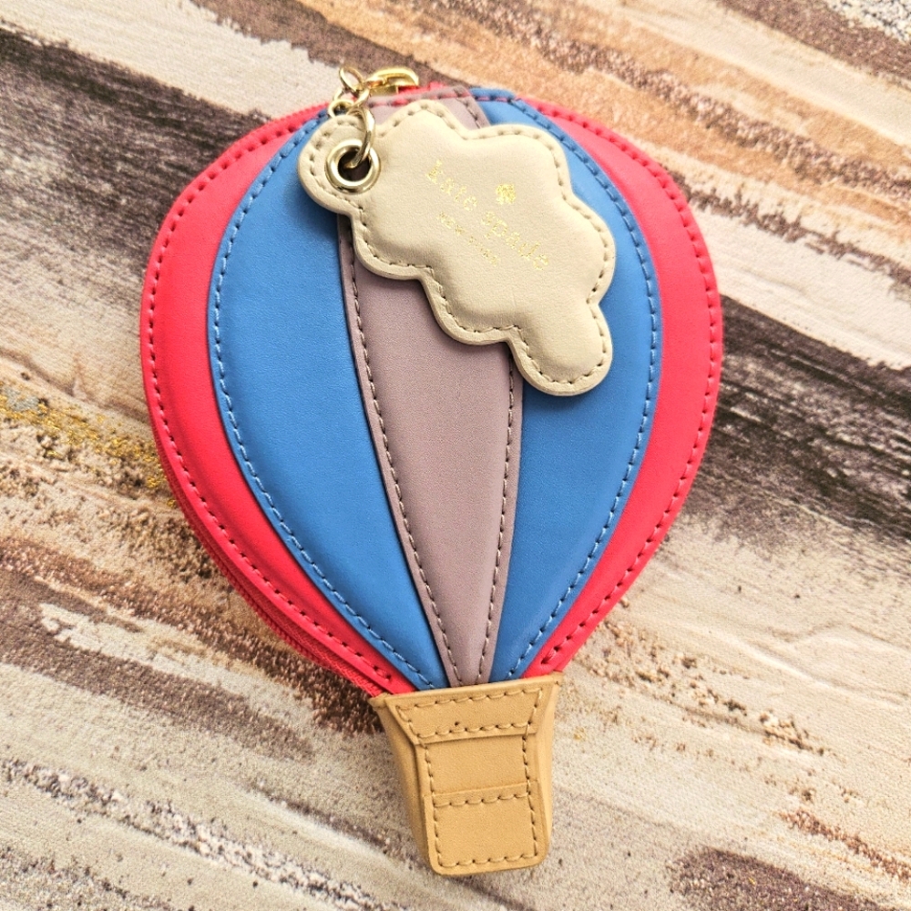 Kate Spade Leather Hot Air Balloon Coin Purse